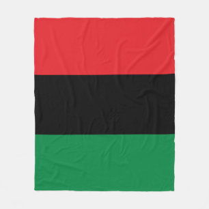 Pan African UNIA Flag Fleece Blanket