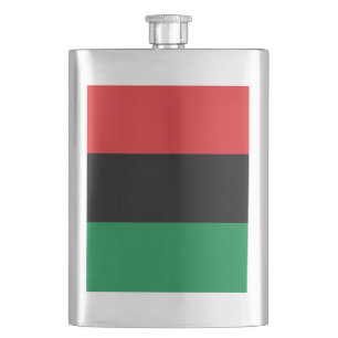 Pan African UNIA Flag Hip Flask