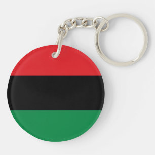 Pan African UNIA Flag Key Ring
