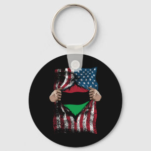 Pan African Unia Flag Loyal Afro-americans Usa Gif Key Ring