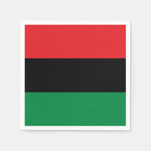 Pan African UNIA Flag Napkin