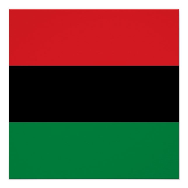 Pan African UNIA Flag Poster (Front)