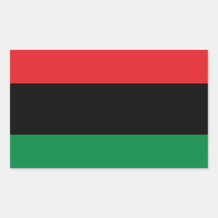 Pan African UNIA Flag Rectangular Sticker