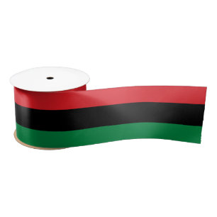 Pan African UNIA Flag Satin Ribbon
