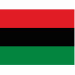 Pan African UNIA Flag Standing Photo Sculpture<br><div class="desc">The Pan-African flag - also known as the UNIA flag,  Afro-American flag,  Black Liberation flag and various other names is a tri-colour flag consisting of three equal horizontal bands of (from top down) red,  black and green.</div>