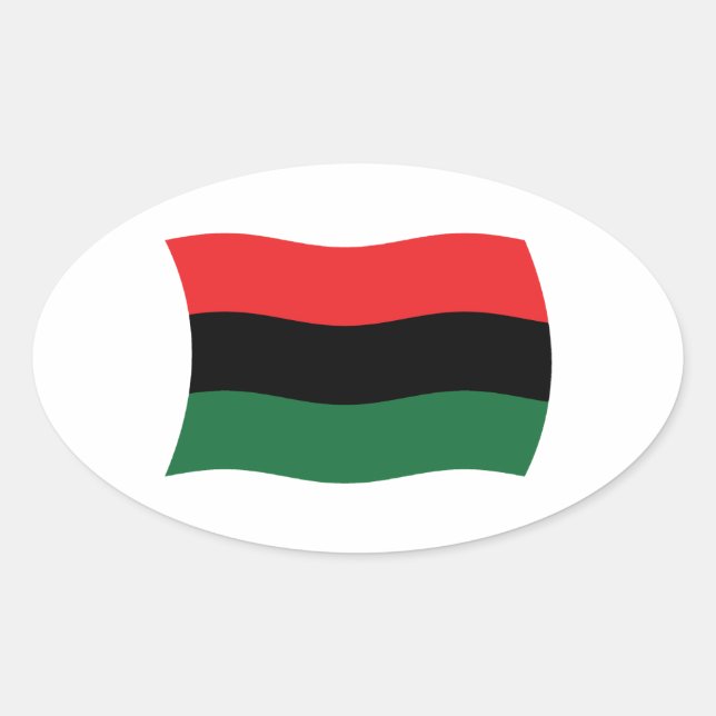 Pan African (UNIA) Flag Sticker (Front)