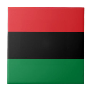 Pan African UNIA Flag Tile