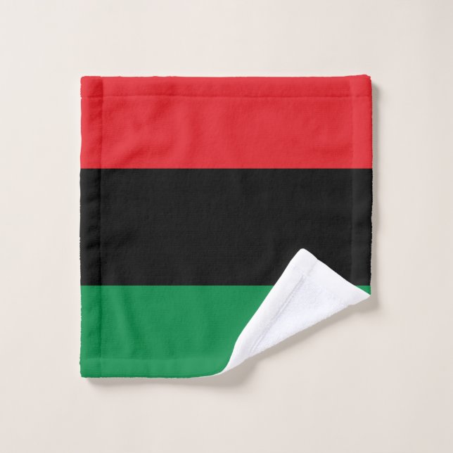 Pan African UNIA Flag Wash Cloth (Wash Cloth)