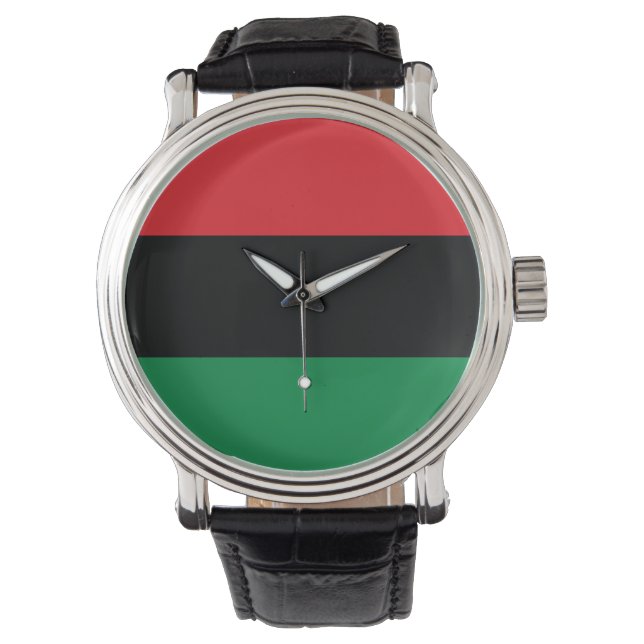 Pan African UNIA Flag Watch (Front)