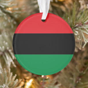 Pan-African UNIA Kwanzaa flag Ornament