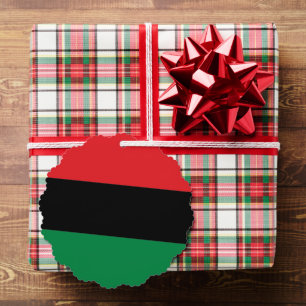 Pan-African UNIA Kwanzaa flag Tree Decoration Card