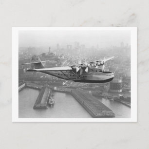 Pan American China Clipper and San Francisco 2 Postcard
