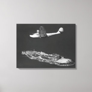 Pan American China Clipper Flying Over Canvas Print