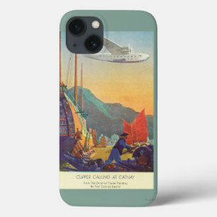 Pan-American Clipper Flying Over China iPhone 13 Case