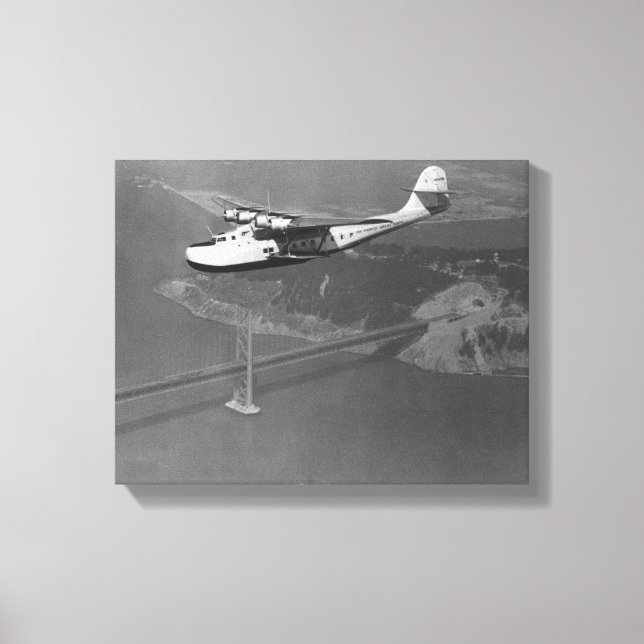 Pan American Philippine Martin Clipper over Canvas Print (Front)