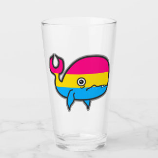 Pan Anxious but Proud Whale Glass Tumbler