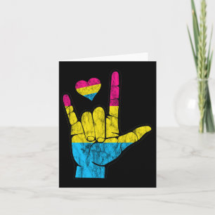 Pan Asl Pride Panual Hearing Loss Deaf Awareness M Card