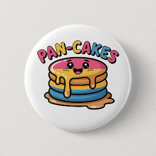 Pan-Cakes Funny Pansexual LGBTQ Funny Pride 6 Cm Round Badge