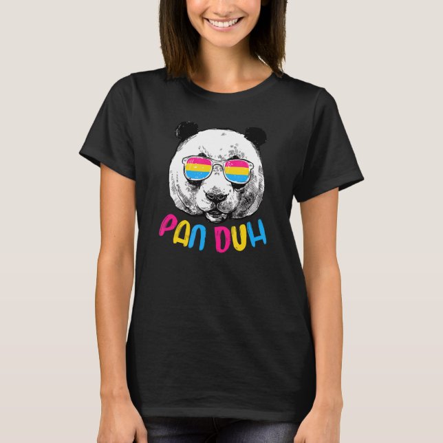 Pan Duh Pansexual Pride Flag LGBTQ Subtle Pride Fl T-Shirt (Front)