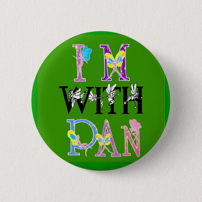 Pan Fan Gear Fairies 6 Cm Round Badge (Front)