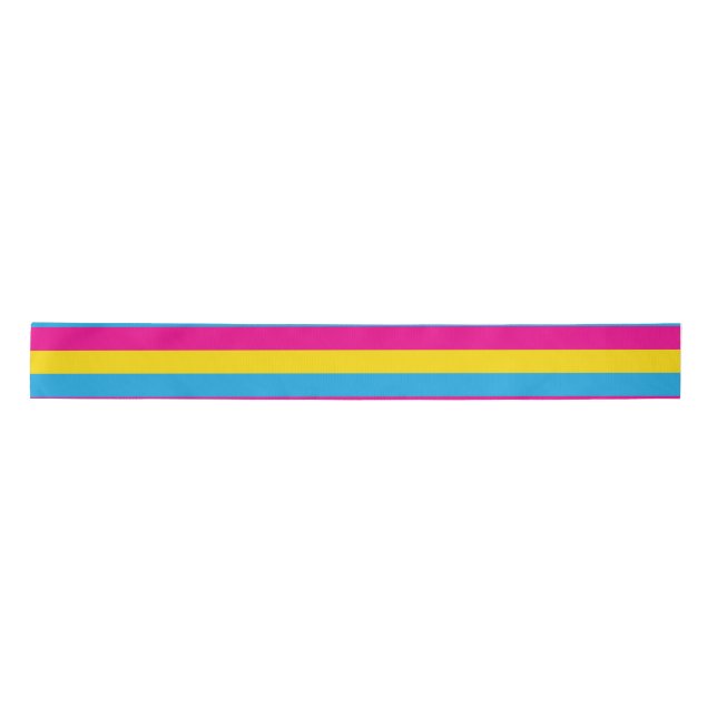 Pan Flag Satin Ribbon (Front)