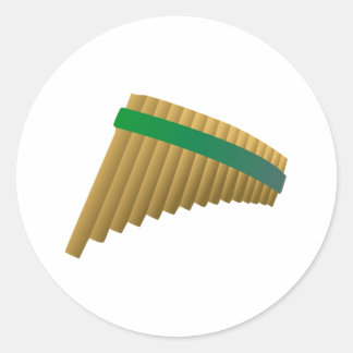 pan flood classic round sticker