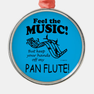 Pan Flute Feel The Music Metal Tree Decoration