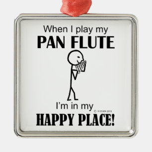 Pan Flute Happy Place Metal Tree Decoration