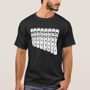 Pan Flute Musical Instrument Flautist T-Shirt