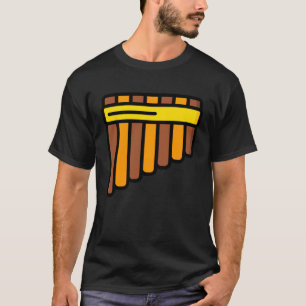 Pan Flute Musical Instrument Flutist  1 T-Shirt
