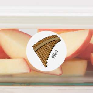 Pan flute / panpipes cartoon illustration