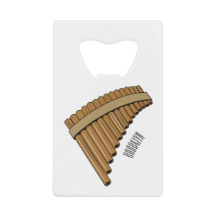 Pan flute / panpipes cartoon illustration