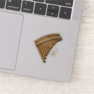 Pan flute / panpipes cartoon illustration