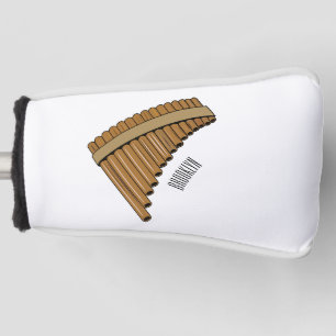 Pan flute / panpipes cartoon illustration  golf head cover