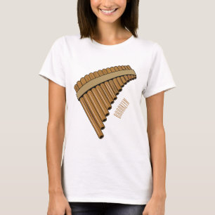 Pan flute / panpipes cartoon illustration  T-Shirt