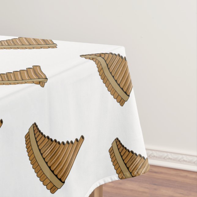 Pan flute / panpipes cartoon illustration  tablecloth (In Situ)