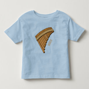 Pan flute / panpipes cartoon illustration toddler T-Shirt