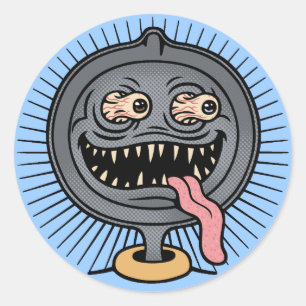 Pan Ned Classic Round Sticker