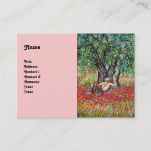 PAN, OLIVE TREE AND POPPY FIELDS BUSINESS CARD