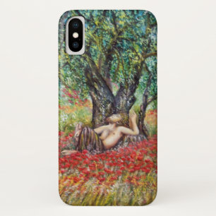 PAN, OLIVE TREE AND POPPY FIELDS iPhone X CASE