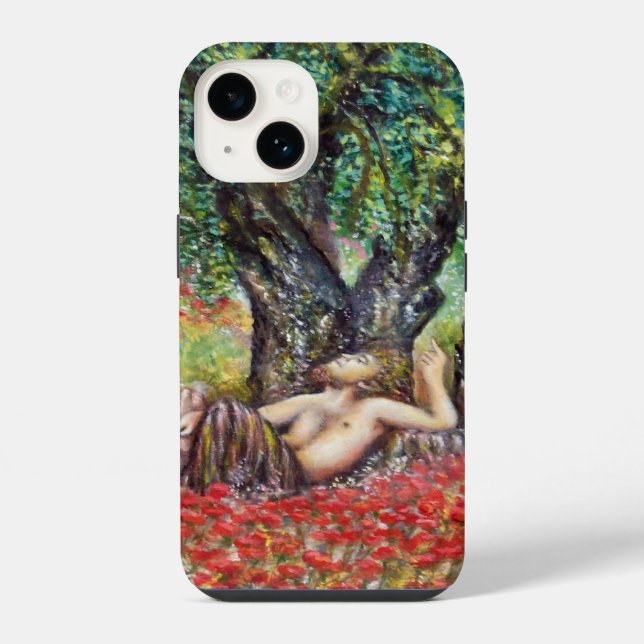 PAN, OLIVE TREE AND POPPY FIELDS iPhone CASE (Back)