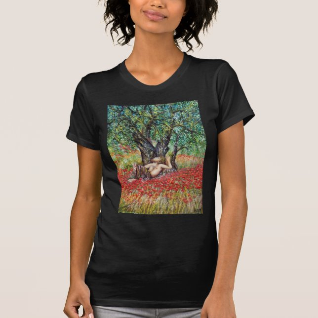 PAN, OLIVE TREE AND POPPY FIELDS T-Shirt (Front)