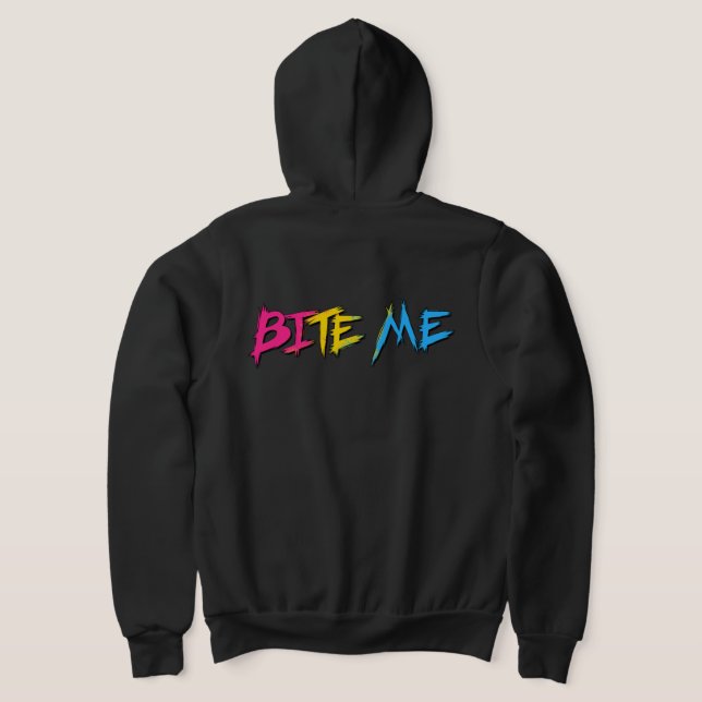 Pan Pride Bite Me Hoodie (Laydown Back)