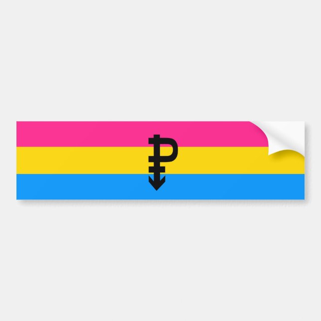 Pan Pride Bumper Sticker (Front)