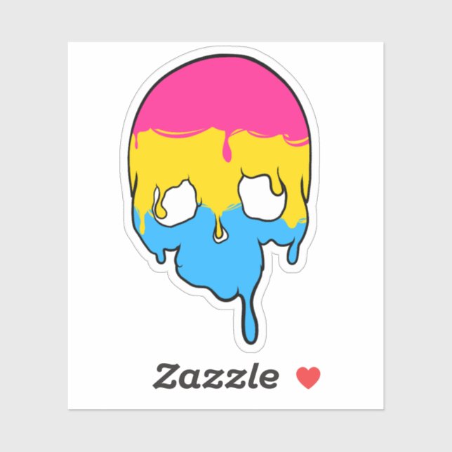 Pan Pride Dripping Skull (Sheet)