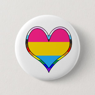 Pan Pride Heart Button