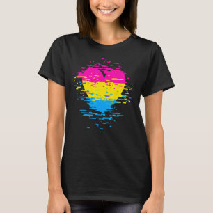 Pan Pride Heart Gay Queer  Pansexual T-Shirt