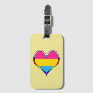 Pan Pride Heart Luggage Tag