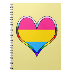 Pan Pride Heart Notebook