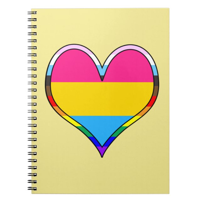 Pan Pride Heart Notebook (Front)